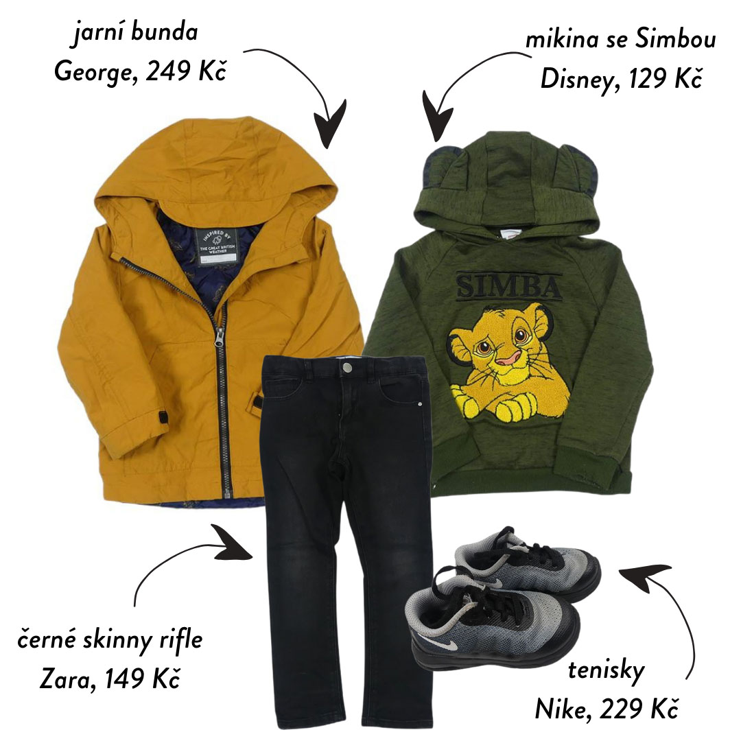 Na jarních bundách se dá v second handu ohromně ušetřit. Tahle má navíc praktický kšilt!
